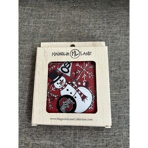 Magnolia Lane Ohio State Buckeyes Snowman Christmas Ornament Holiday Decor New